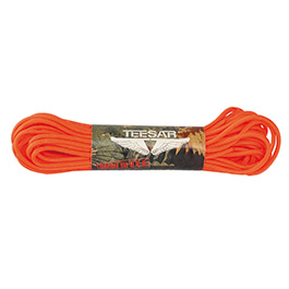 Teesar US Fallschirmleine Nylon 50 ft./15,24 m orange