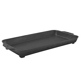 BioLite Griddle Grillplatte fr FirePit 49 x 24 x 5 cm Gusseisen antihaftbeschichtet schwarz