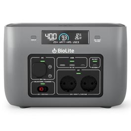 BioLite BaseCharge 600 mobile Powerstation tragbar 622/1000 Watt grau mit Induktionsladedeck Bild 1 xxx:
