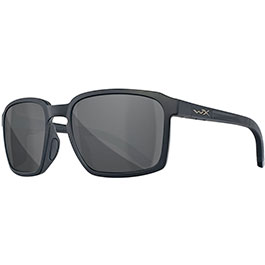 Wiley X Sonnenbrille Alfa matt schwarz Glser grau inkl. Brilletui und Seitenschutz