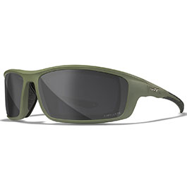 Wiley X Brille Grid Captivate matt oliv Glser grau inkl. Brillenetui und Facial Cavity Dichtung