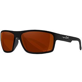 Wiley X Sonnenbrille Peak Captivate matt schwarz Glser kupfer polarisiert inkl. Brillenetui