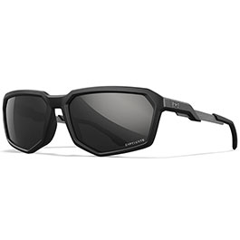 Wiley X Brille Recon Captivate matt schwarz Glser schwarz verspiegelt Polarisiert inkl. Seitenschutz