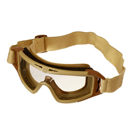 Revision ballistische Schutzbrille Desert Locust Deluxe Kit tan inkl. 3 Wechselglsern und Brillenetui