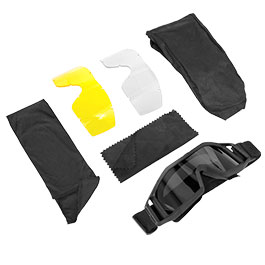 Revision Schutzbrille Wolfspider Deluxe Yellow Kit schwarz inkl. 3 Wechselglsern und Brillenetui