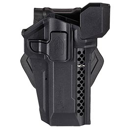 Amomax Tactical Holster Polymer Paddle fr Airsoft M92 / M9 Modelle mit Red-Dot Zielgert Rechts schwarz