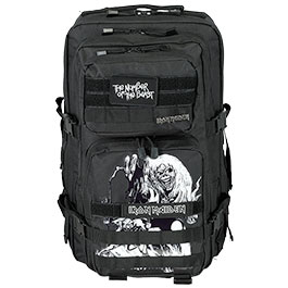Kleinbild 1 Brandit Rucksack Cooper Iron Maiden NOTB 40 Liter Large schwarz Glow in the dark