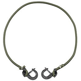MFH Expanderschnur mit Schnappverschluss 100 cm oliv