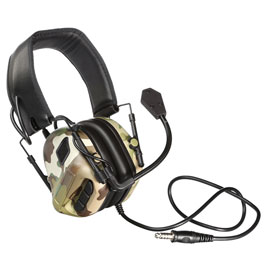 Nuprol Tactical Comms Headset Gen. 5 Full Option Ausfhrung m. Z-Tactical / Element Anschluss MC-Camo