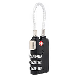 Nuprol TSA Medium / Large / X-Large Case Lock Zahlenschloss mit Bügel schwarz Bild 1 xxx: