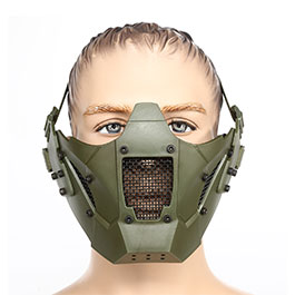 Nuprol Mesh Mask V4 mit Halterung für / ohne FAST Helme oliv Bild 1 xxx: