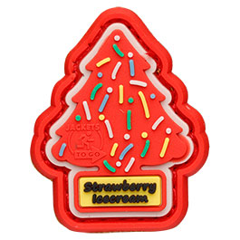 JTG 3D Rubber Patch micro mit Klettflche Strawberry Icecream fullcolor flavourisiert