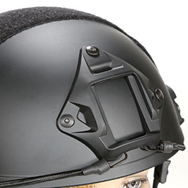 nHelmet FAST Standard Railed Airsoft Helm mit NVG Mount schwarz Bild 5