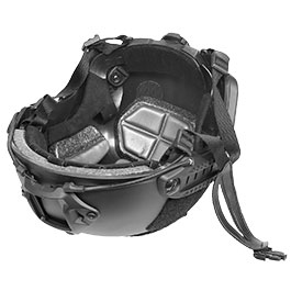 nHelmet FAST Standard Railed Airsoft Helm mit NVG Mount schwarz Bild 9