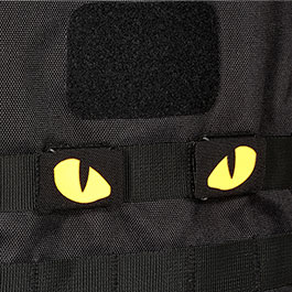 Kleinbild 5 M-Tac Lasercut Molle Stripes Tiger Eyes schwarz/gelb nachleuchtend 2er Set