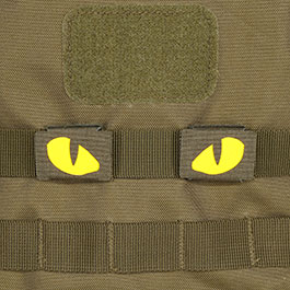 Produktbild zu M-Tac Lasercut Molle Stripes Tiger Eyes oliv/gelb nachleucht ...
