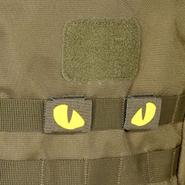 Kleinbild 1 M-Tac Lasercut Molle Stripes Tiger Eyes oliv/gelb nachleuchtend 2er Set