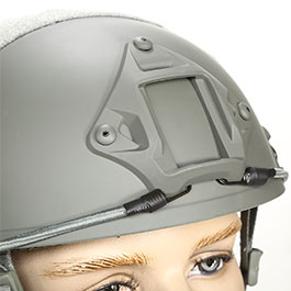 nHelmet FAST Standard Railed Airsoft Helm mit NVG Mount Foliage Green Bild 5