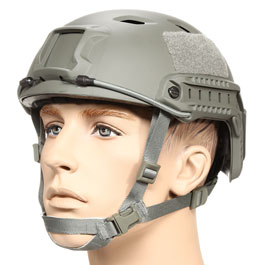 nHelmet Airsoft Helm FAST BJ Standard Railed mit NVG Mount Foliage Green