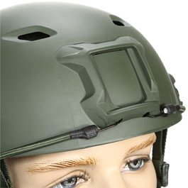 nHelmet FAST BJ Standard Railed Airsoft Helm mit NVG Mount oliv Bild 5