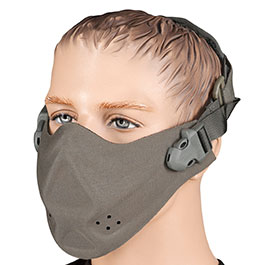 WoSport Brave High Speed Lightweight 900D Airsoft-Halbmaske 700 FPS grau