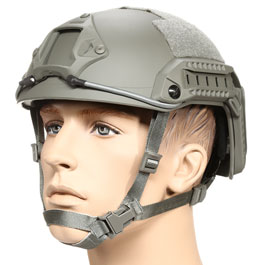 nHelmet Airsoft Helm FAST Maritime Standard Railed mit NVG Mount Foliage Green