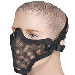 WoSport WST Scout V1 Airsoft Gittermaske Lower Face schwarz