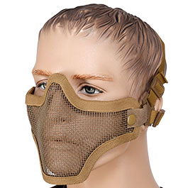 WoSport WST Scout V1 Airsoft Gittermaske Lower Face tan