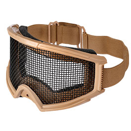 WoSport Transformer Foundation Steelmesh Eye Protection Airsoft Gitterbrille tan
