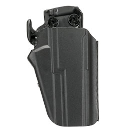 WoSport Universal Type-E Holster Kunststoff m. Grtelhalter fr Pistolen rechts schwarz