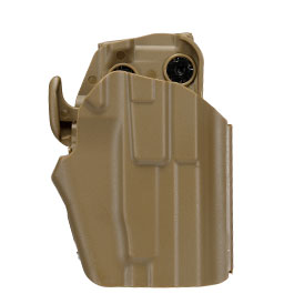 WoSport Universal Type-F Holster Kunststoff m. Grtelhalter fr Pistolen rechts tan