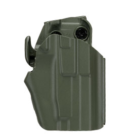 WoSport Universal Type-F Holster Kunststoff m. Grtelhalter fr Pistolen rechts oliv
