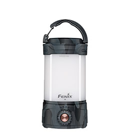 Fenix Campinglaterne CL26R Pro 650 Lumen grey camo mit Powerbankfunktion inkl. USB Ladekabel und Akku