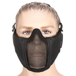 Nuprol Mesh Mask V3 Gittermaske Lower Face Shield mit Ohrabdeckung schwarz Bild 1 xxx: