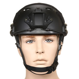 nHelmet FAST PJ Standard Railed Airsoft Helm mit NVG Mount schwarz Bild 2