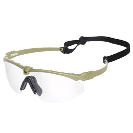 Nuprol Battle Pro Protective Airsoft Schutzbrille oliv / klar