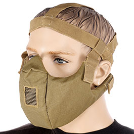 WoSport V5 Conqueror Lightweight 1000D Airsoft-Halbmaske Lower-Face tan
