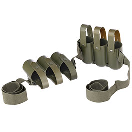 VFC XM651E1 40mm CS Granaten Nylon 6-fach Bandolier f. XM148 / M79 / M203 Reproduktion oliv