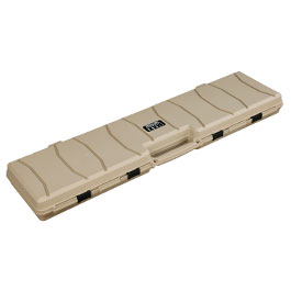 MAX Tactical Hard Case Waffenkoffer 120 x 33 x 11,5 cm Waben-Schaumstoff tan