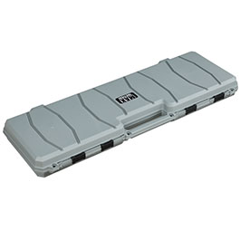 MAX Tactical Hard Case Waffenkoffer 100 x 35 x 10 cm Waben-Schaumstoff grau