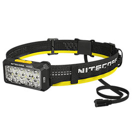 Nitecore LED-Stirnlampe HU2000 - 2000 Lumen schwarz inkl. USB-C Ladekabel, Kopfband und Universaladapter