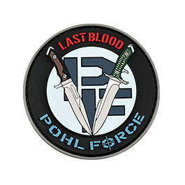 Pohl Force 3D Rubber Patch mit Klettflche MK-8/MK-9 Last Blood blau
