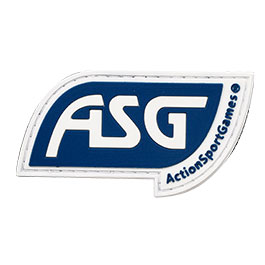 3D Rubber Patch mit Klettflche ASG-Logo blau