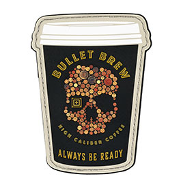 5.11 3D Rubber Patch mit Klettflche Bullet Brew fullcolor