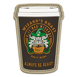 5.11 3D Rubber Patch mit Klettflche Wizards Roast fullcolor