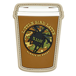 5.11 3D Rubber Patch mit Klettflche Little Bird Latte fullcolor