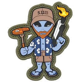 5.11 3D Rubber Patch mit Klettflche R&R Alien fullcolor