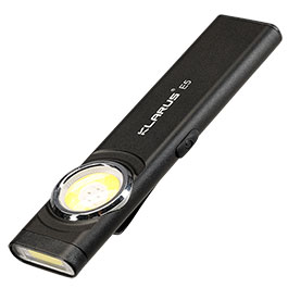 Klarus LED-Taschenlampe E5 470 Lumen schwarz inkl. USB-C Ladekabel & Clip