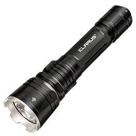Klarus LED-Taschenlampe XT12GT Pro 1600 Lumen schwarz inkl. USB-C Ladekabel, Li-Ionen-Akku, Lanyard & Nylonholster