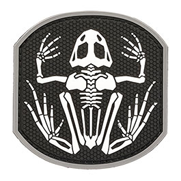 Mil-Spec Monkey 3D Rubber Patch mit Klettflche Frog Skeleton swat